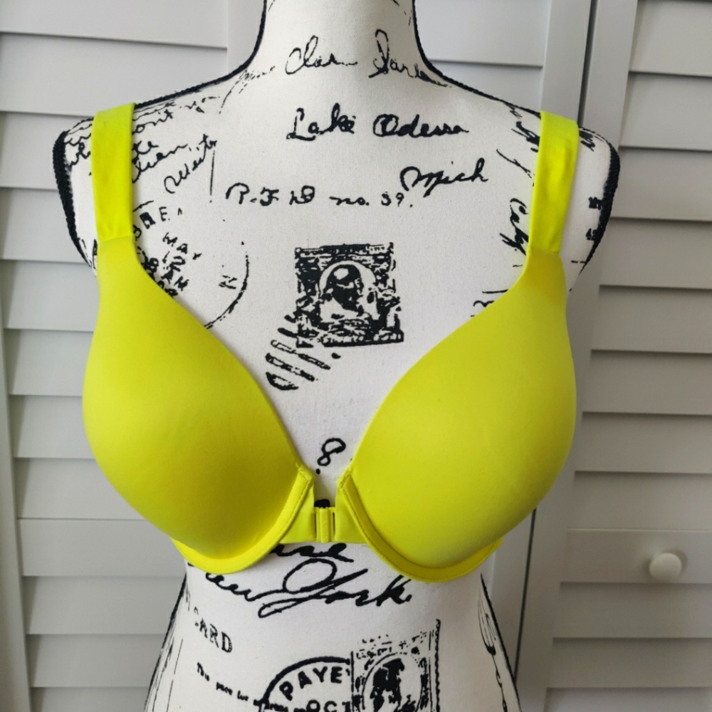 Spanx Womens Bra-llelujah! Bright Yellow Full Coverage Bra!